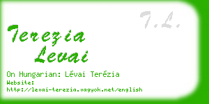 terezia levai business card
