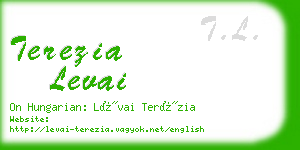 terezia levai business card